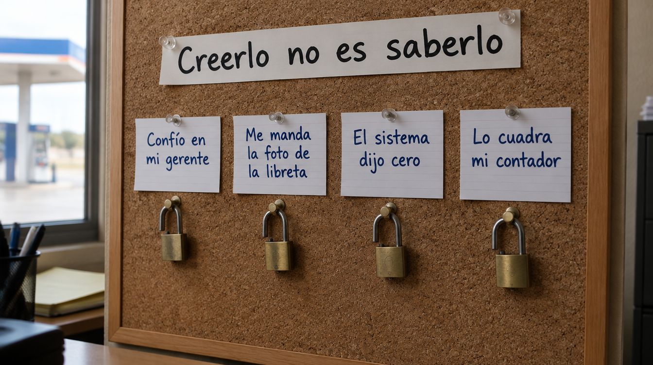 Cuatro tarjetas con las respuestas de siempre y un candado abierto bajo cada una