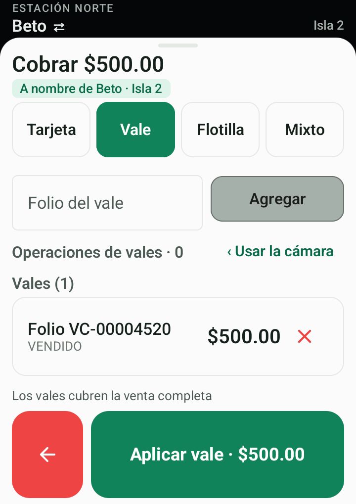 La tableta de Beto aplica el vale de 500 pesos